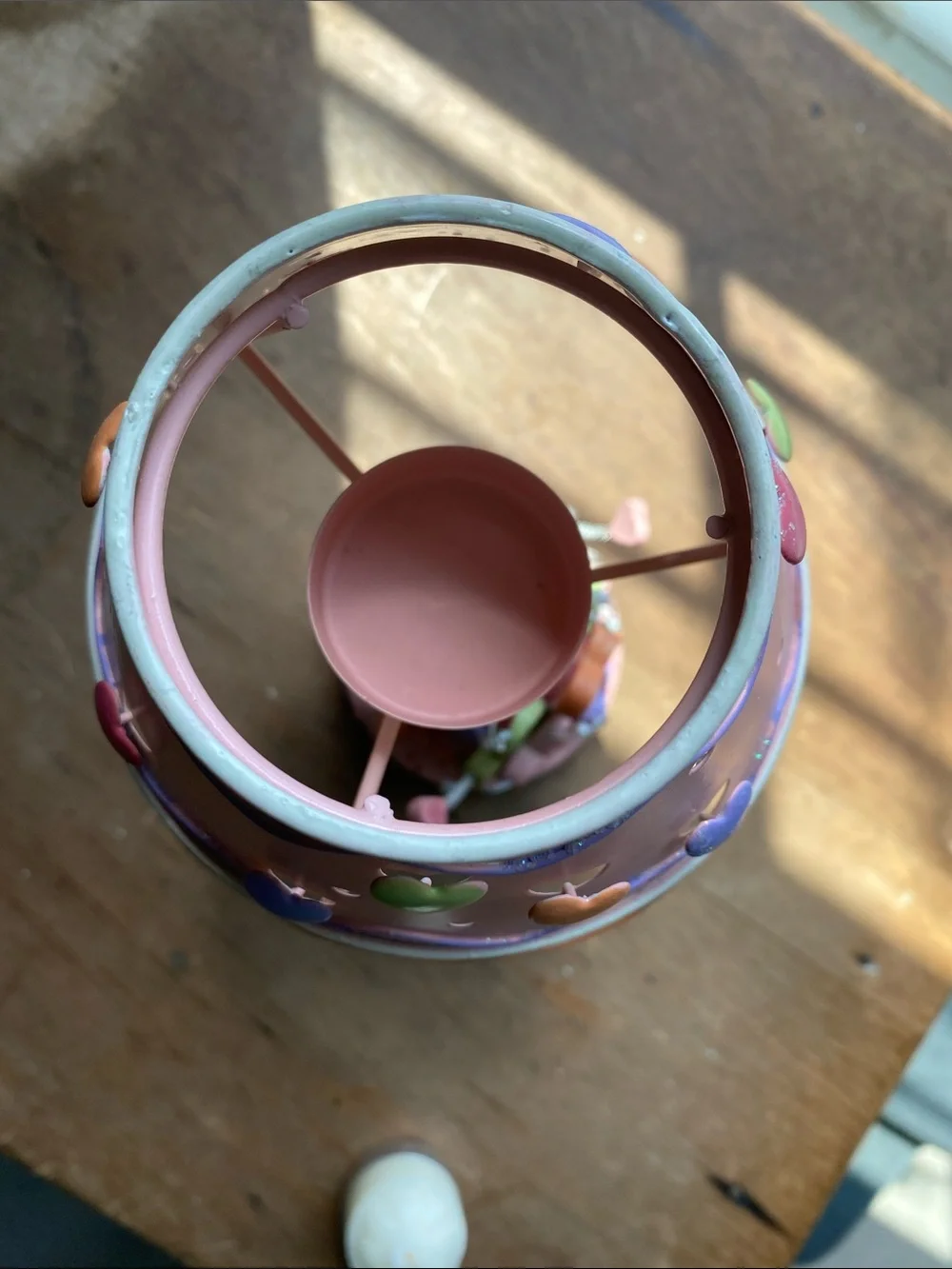 Pink Heart Candy Conversation Tealight Holder